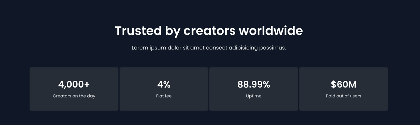 4. Simple grid on dark