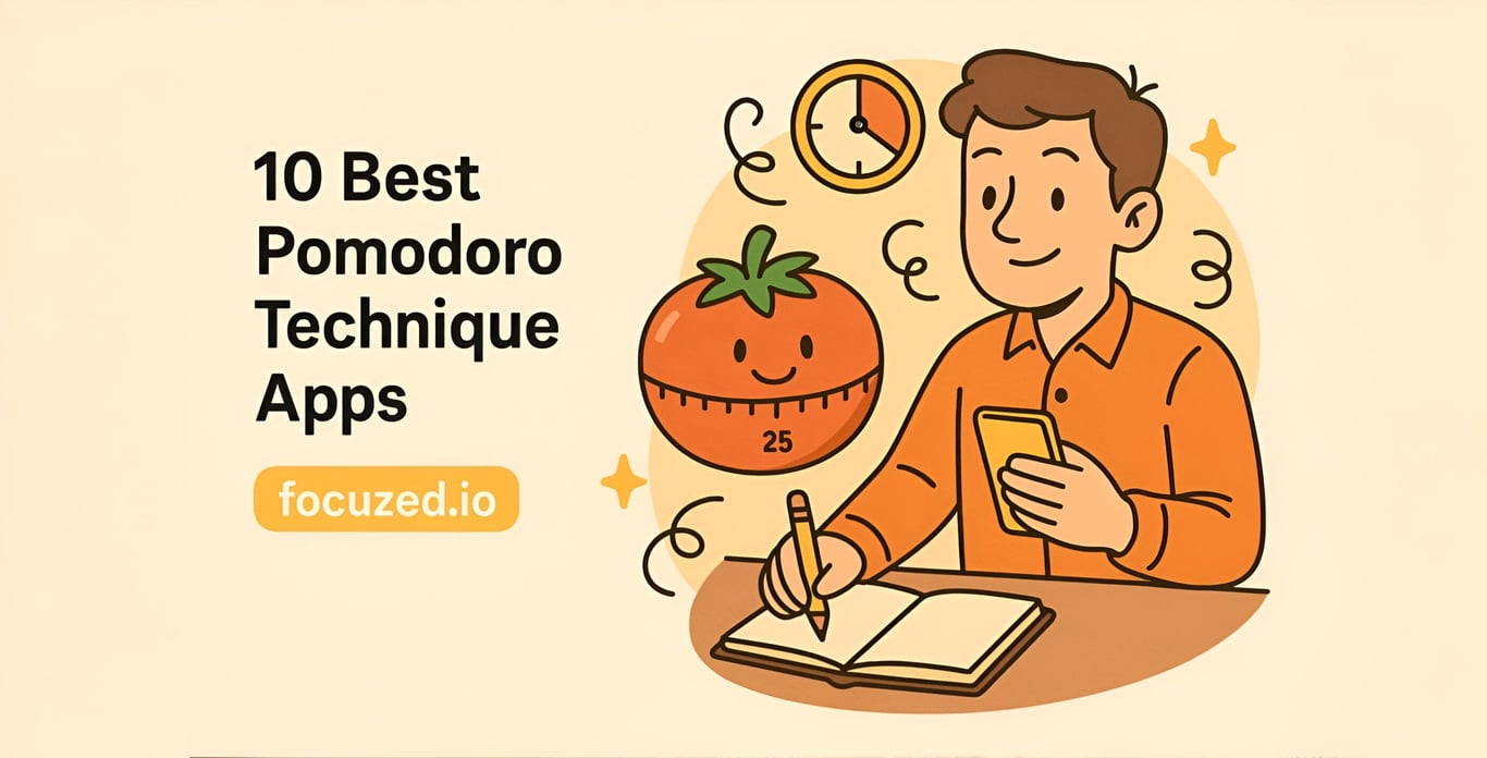 10 Best Pomodoro Technique Apps for Focus & Productivity (2025)