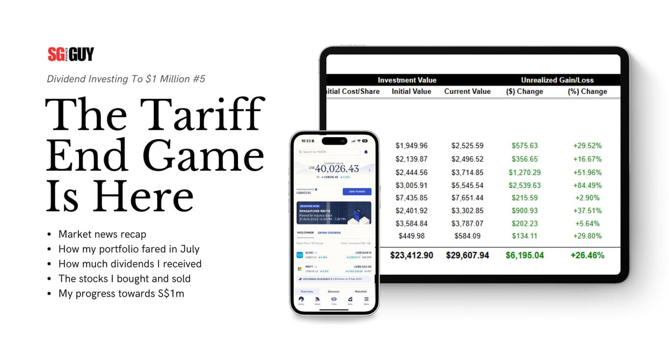 Dividend Investing To $1 Million #5: The Tariff End Game