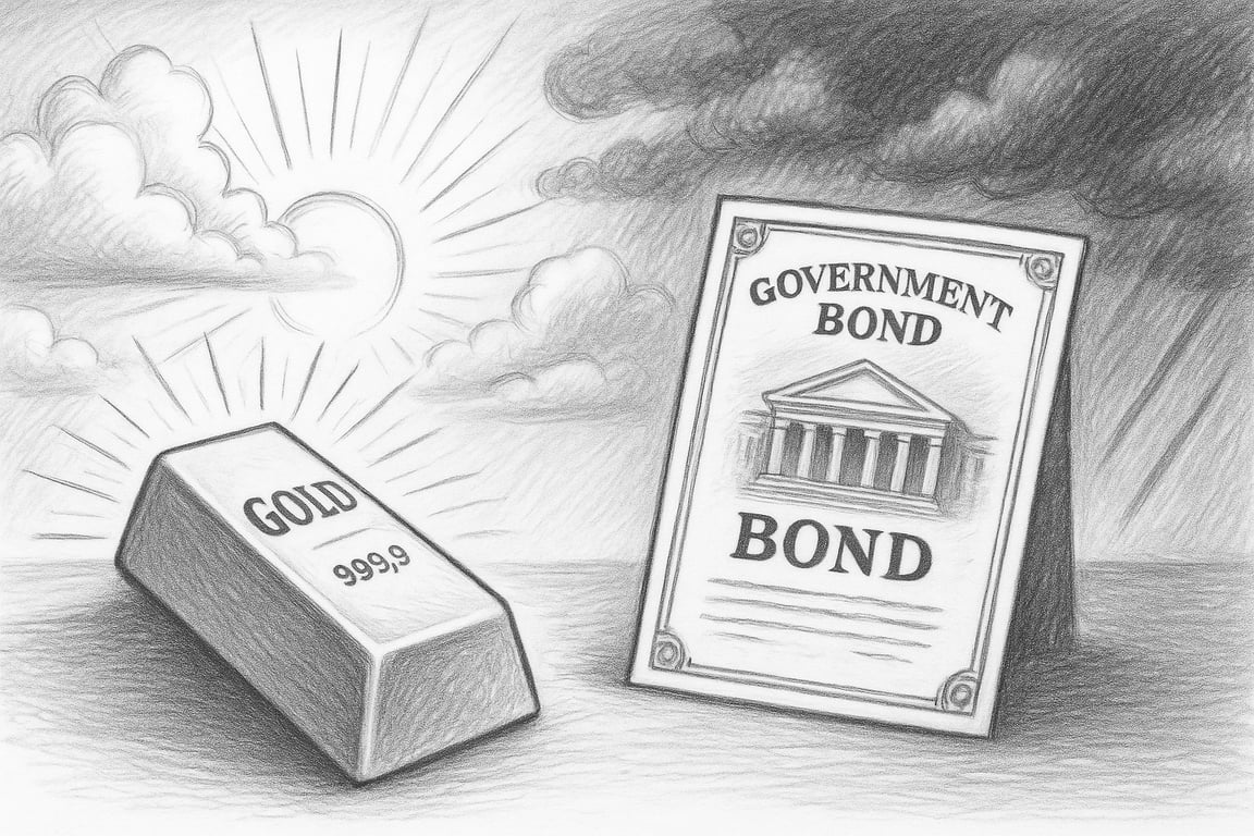 When Gold Glitters and Bonds Don’t Blink