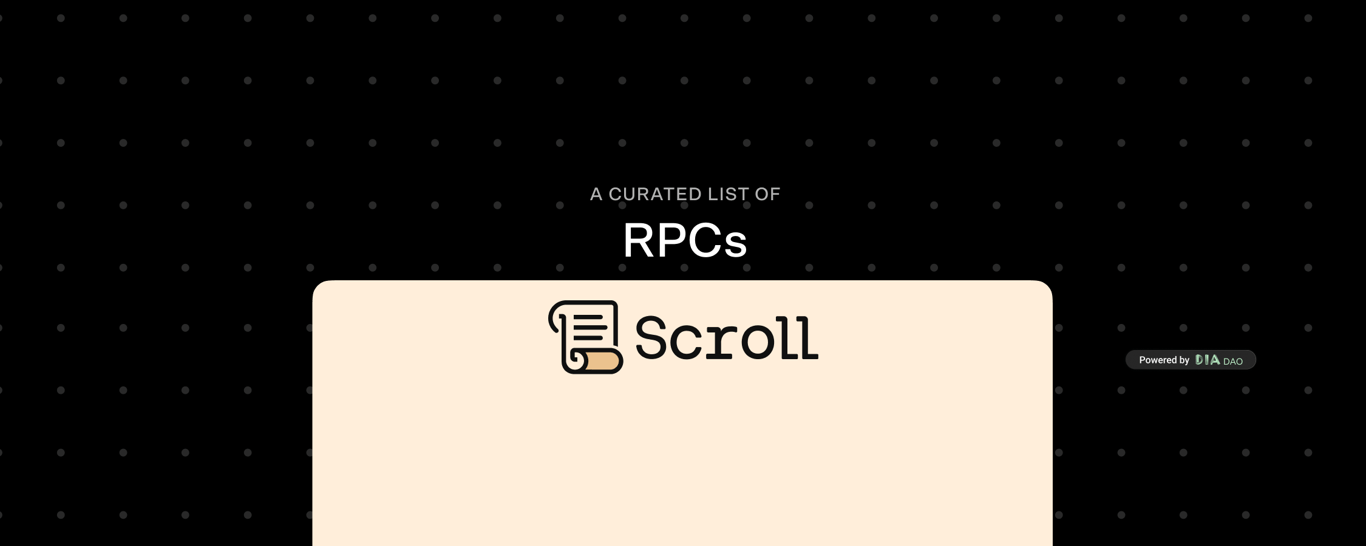 Scroll Network RPC