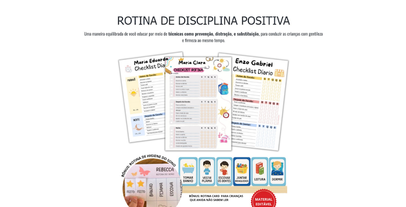 Rotina de Disciplina Positiva (Maternidade)