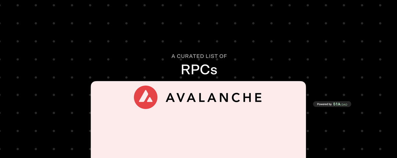 Avalanche RPCs