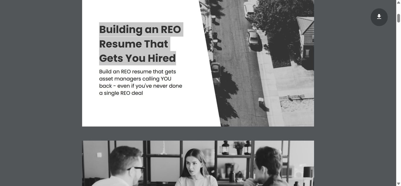 Building an REO Resume That Gets You Hired