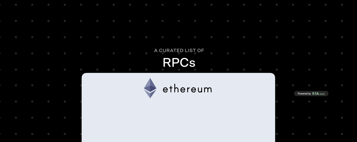 Ethereum RPCs