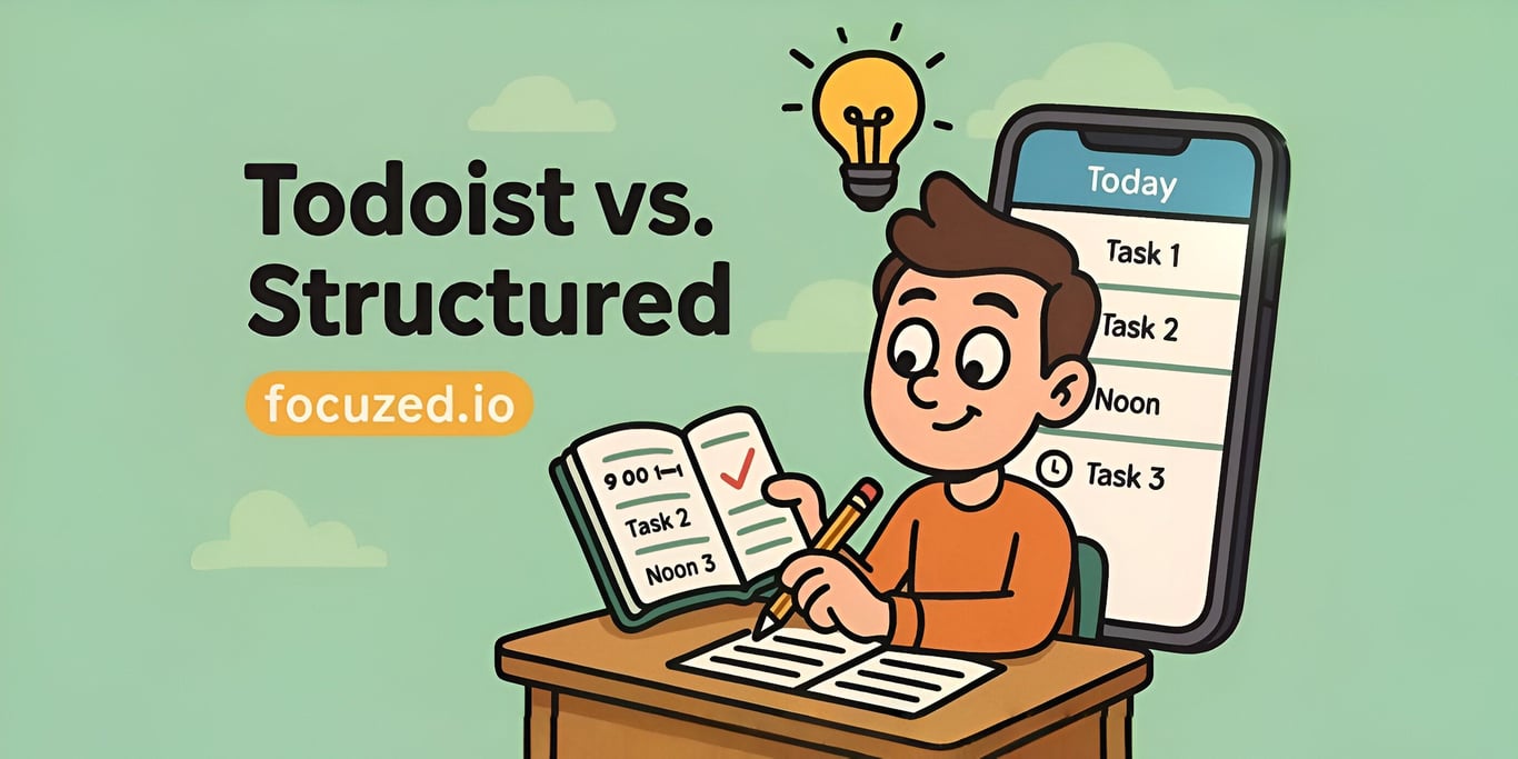 Todoist Vs. Structured: Which Planner Wins?