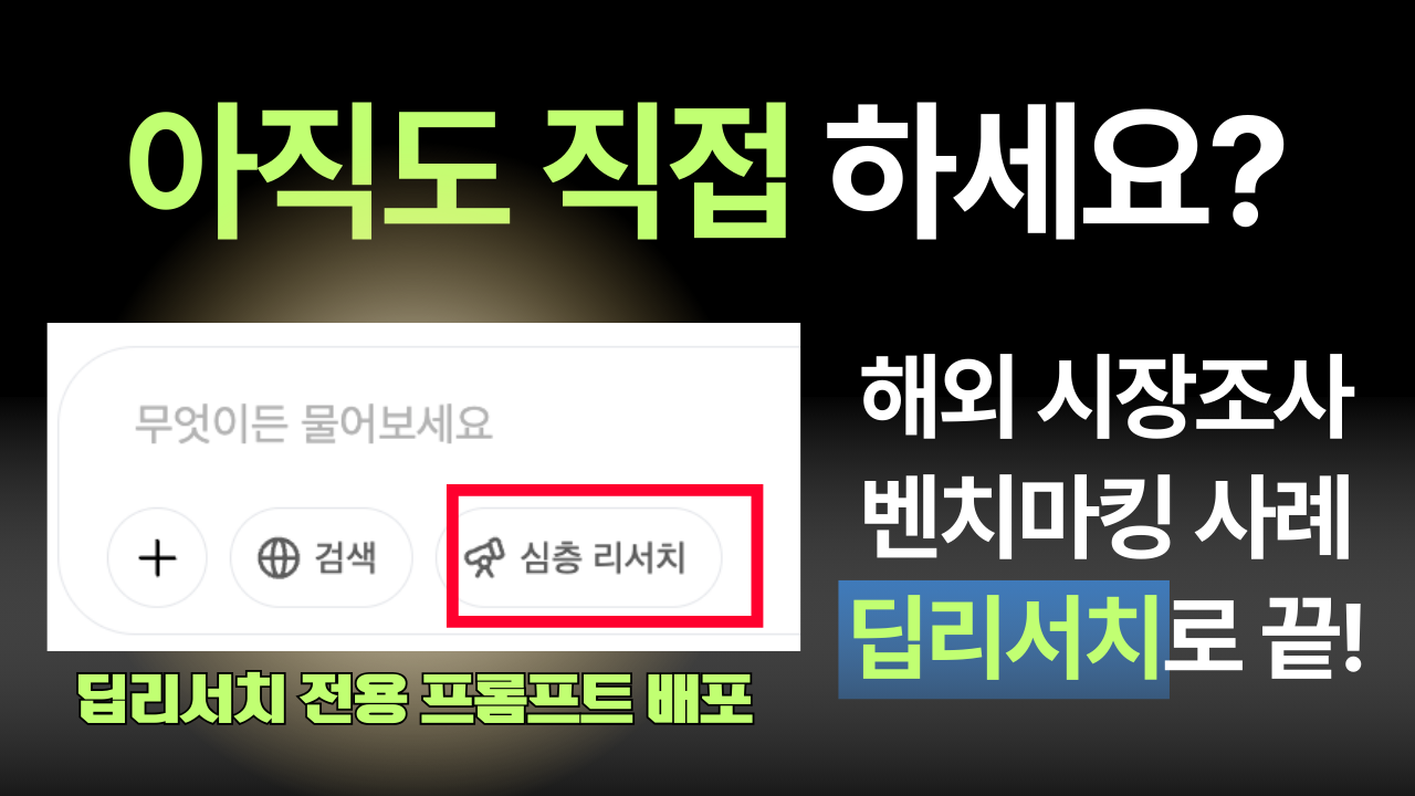 ChatGPT 딥리서치 200% 활용법: 누구나 쉽게 AI로 조사하는 4단계 전략