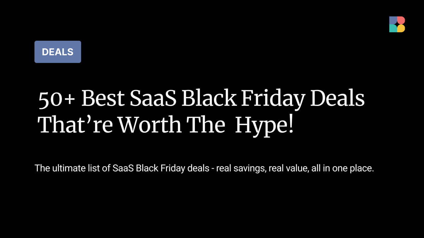 50+ Best Black Friday SaaS Deals (2025 Updated)