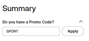 Nike Promotion Code 적용