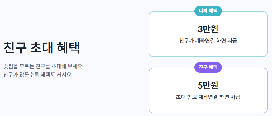 빗썸 친구초대 혜택 (모든 이미지들의 Reference: bithumb)