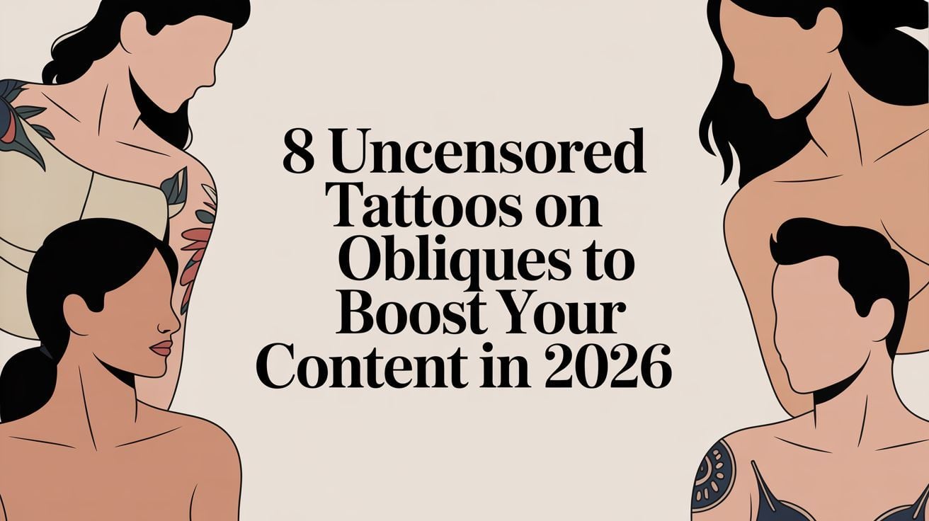 8 Uncensored Tattoos on Obliques to Boost Your Content in 2026