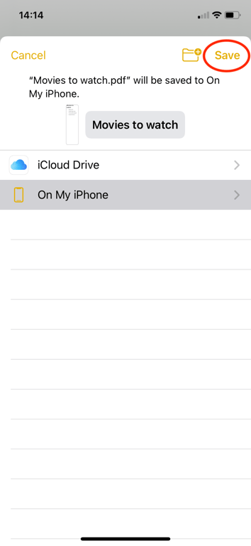 How to convert Apple Notes to PDF on iPhone