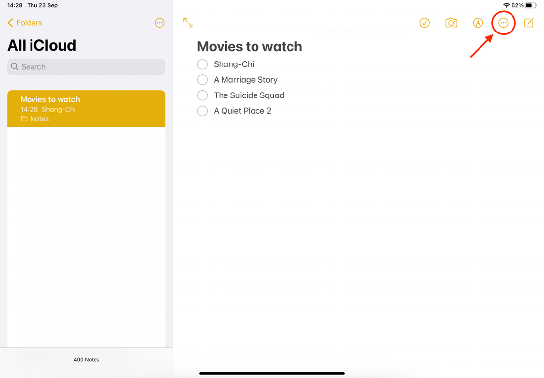 How to convert Apple notes to PDF on iPad