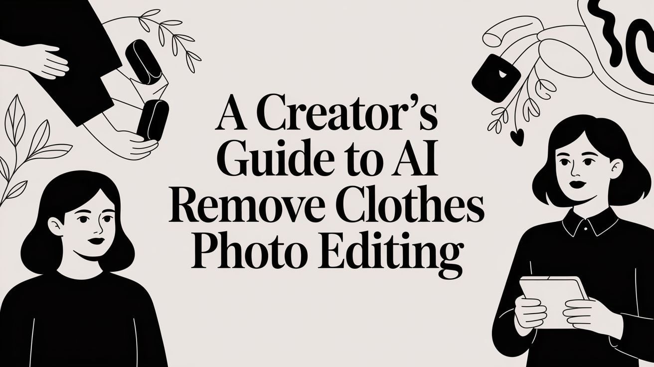 A Creator's Guide to AI Remove Clothes Photo Editing