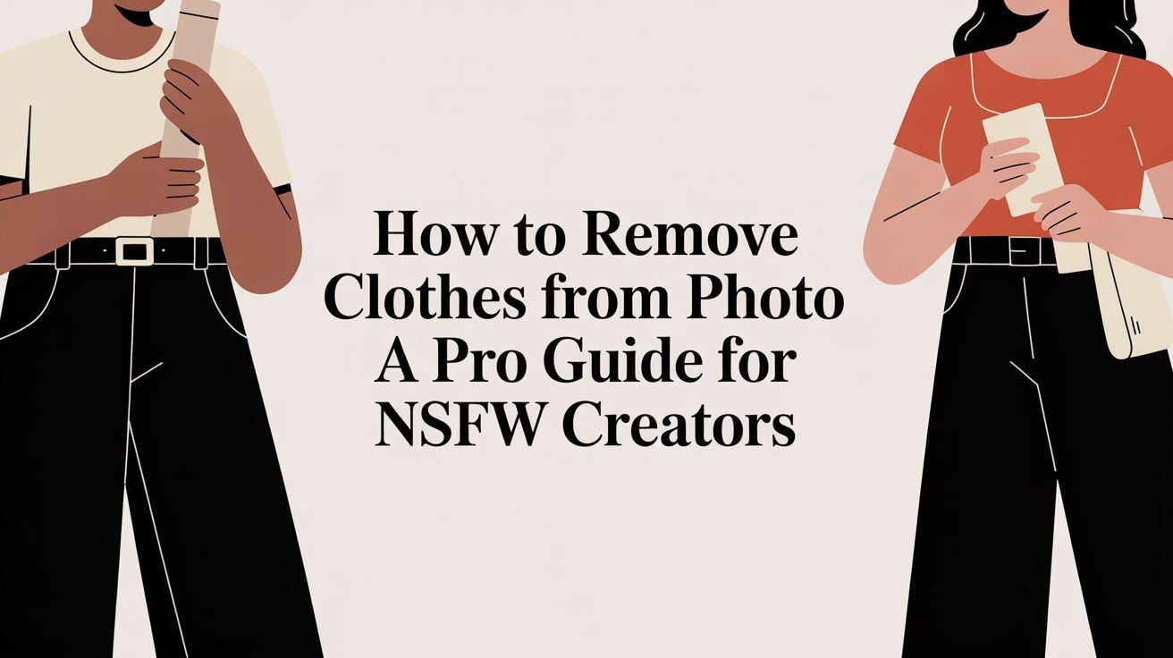 How to Remove Clothes From Photo A Pro Guide for NSFW Creators