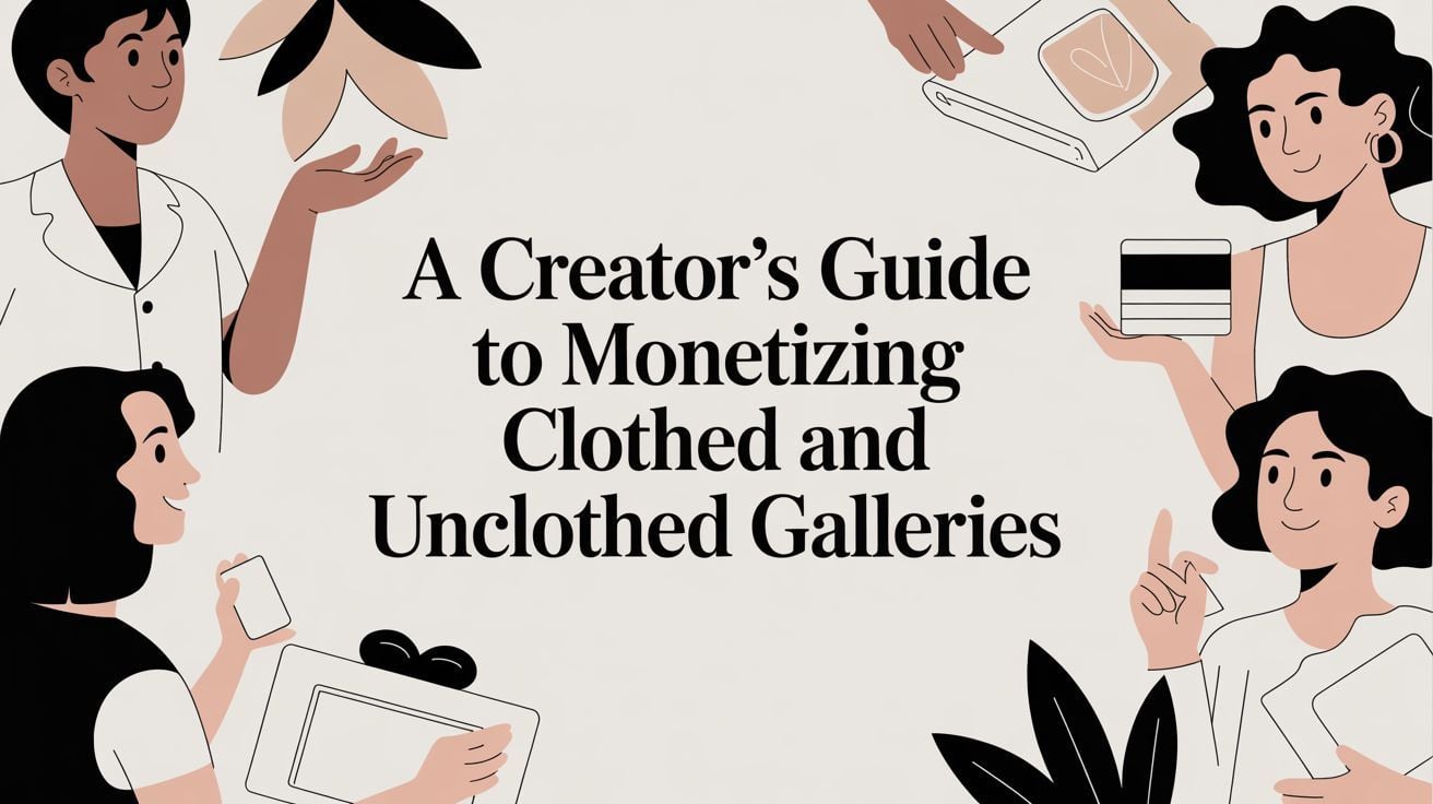 A Creator's Guide to Monetizing Clothed and Unclothed Galleries