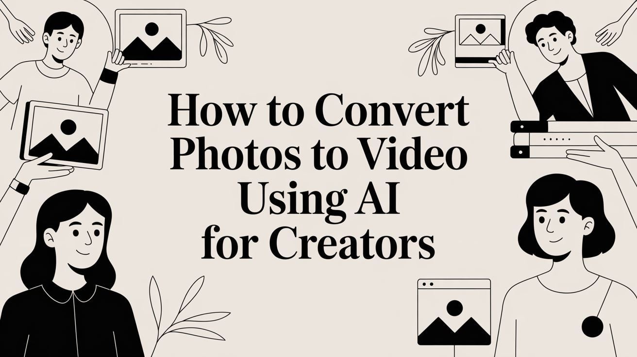 How to Convert Photos to Video Using AI for Creators