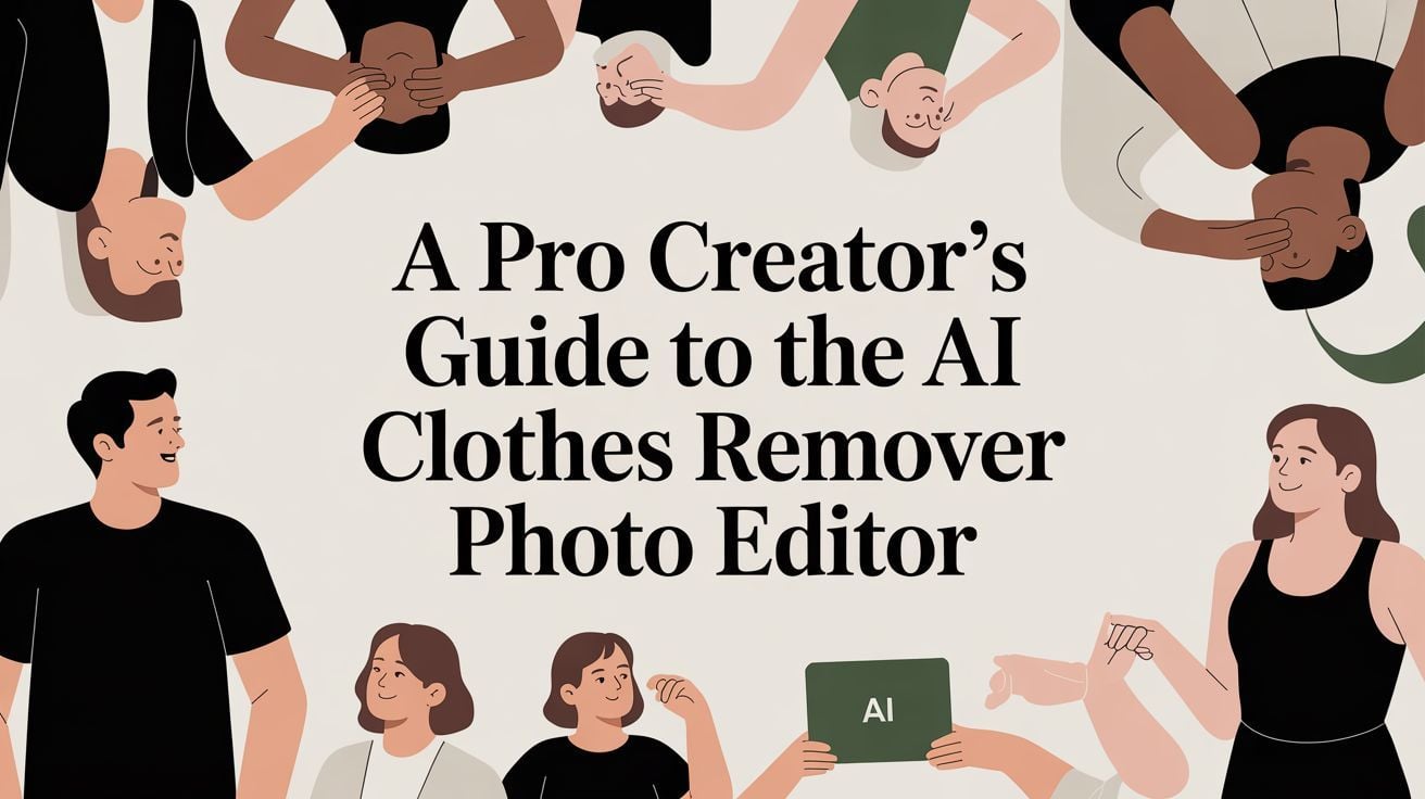 A Pro Creator's Guide to the AI Clothes Remover Photo Editor