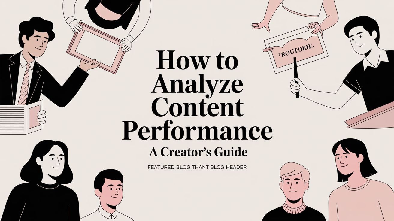 How to Analyze Content Performance A Creator's Guide