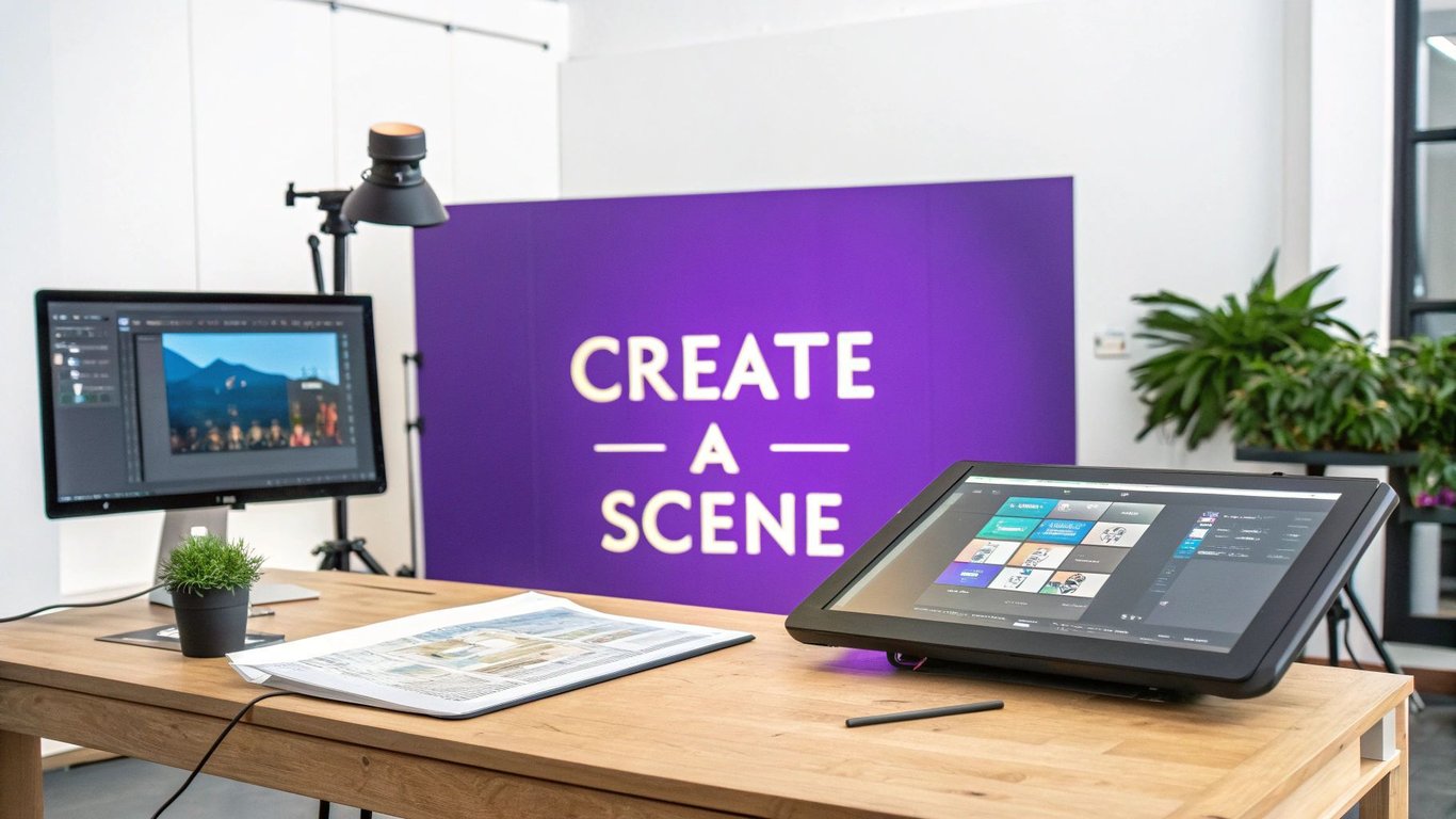 A Practical Guide to Create a Scene with AI