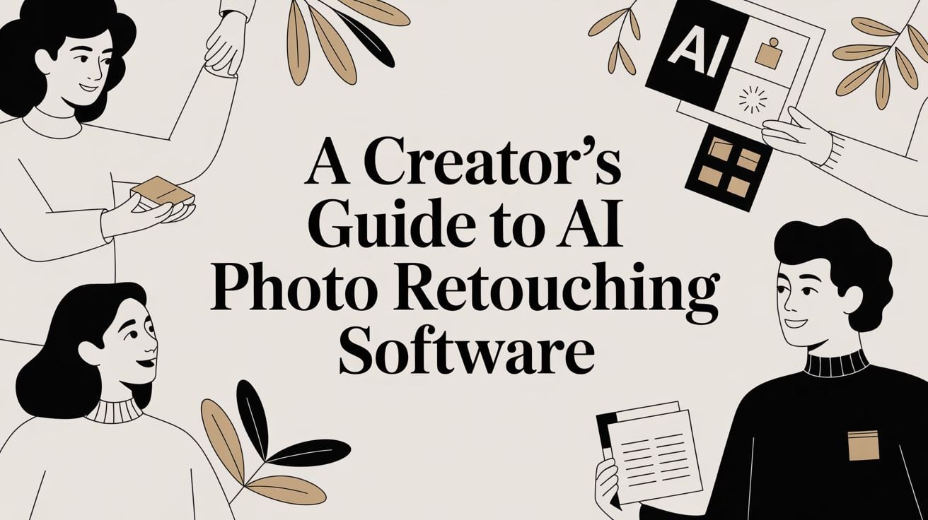 A Creator's Guide to AI Photo Retouching Software