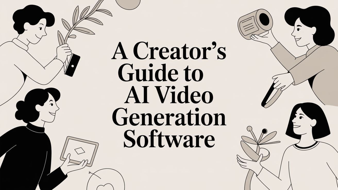 A Creator's Guide to AI Video Generation Software