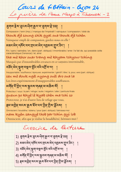 Leçon 24 — Tchenrezi 1