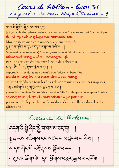 Leçon 31 — Tchenrezi 2