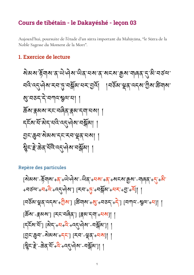 Leçon 4 — Dakayeshe