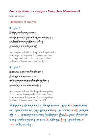Leçon 5 — Sangtcheu meunlam 1