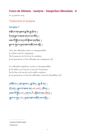 Leçon 6 — Sangtcheu meunlam 1
