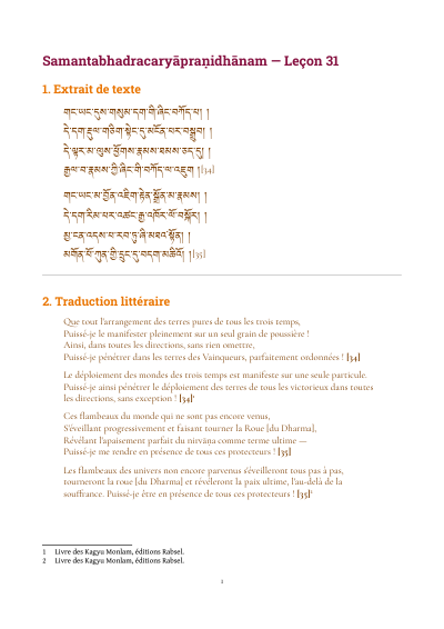 Leçon 31 — Sangtcheu meunlam 2