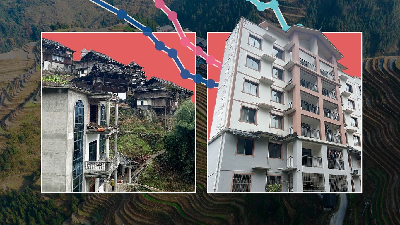 北京提高生活水平的关键手段之一，是将数百万农村居民从村庄搬迁至城镇住房，但这一政策的成效备受争议 © FT montage/Will Langley/FT/Getty Images