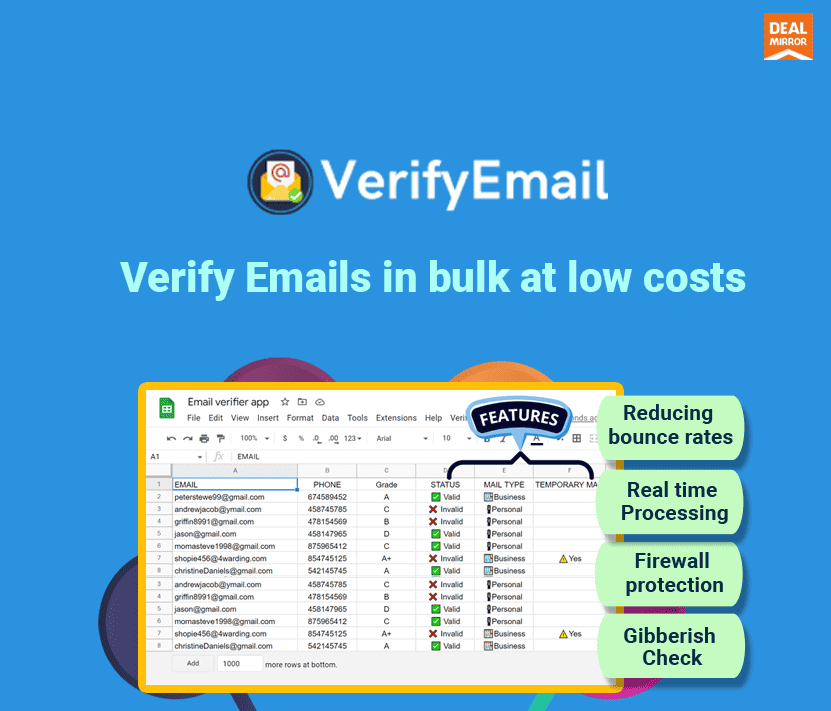 VerifyEmail Lifetime Deal