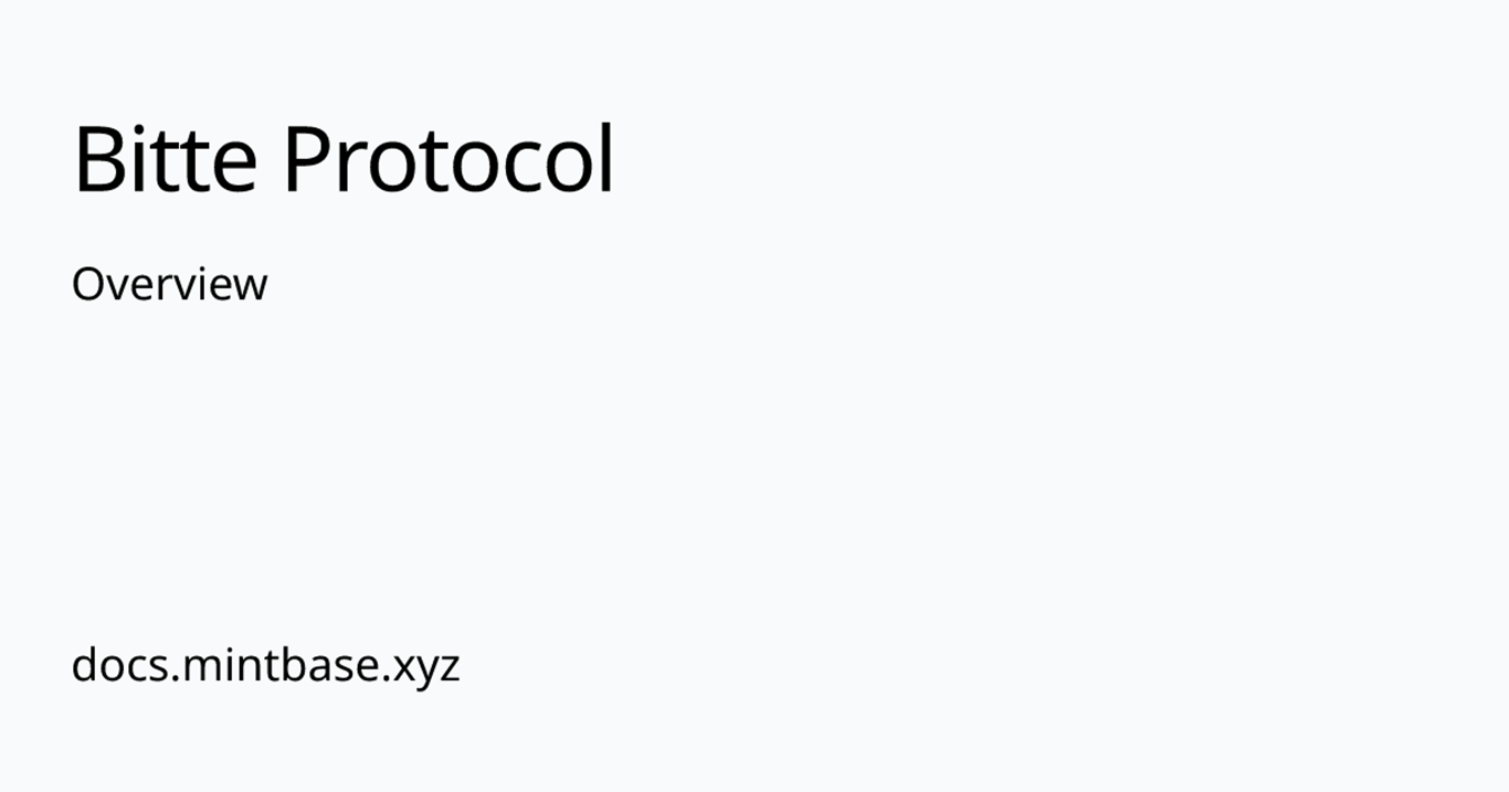 Overview | Bitte Protocol