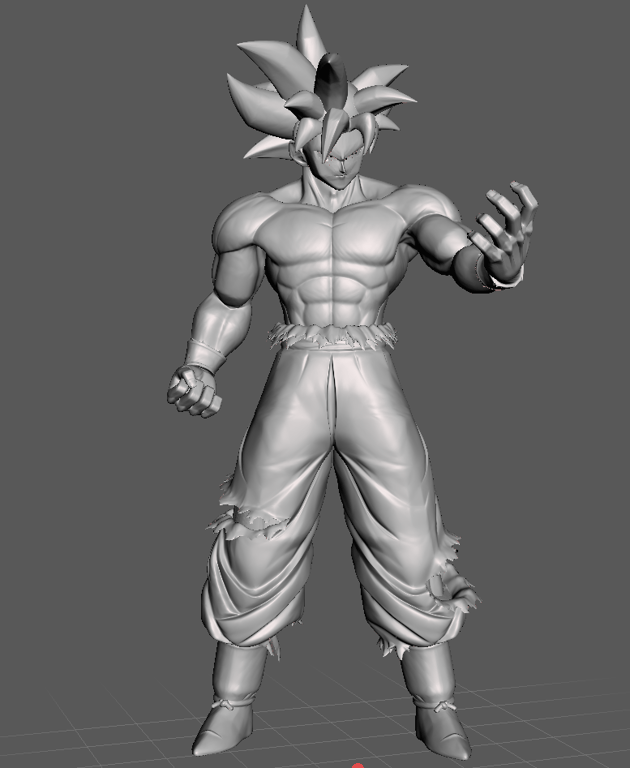 Modelo 3D de Goku Ultra Instinct