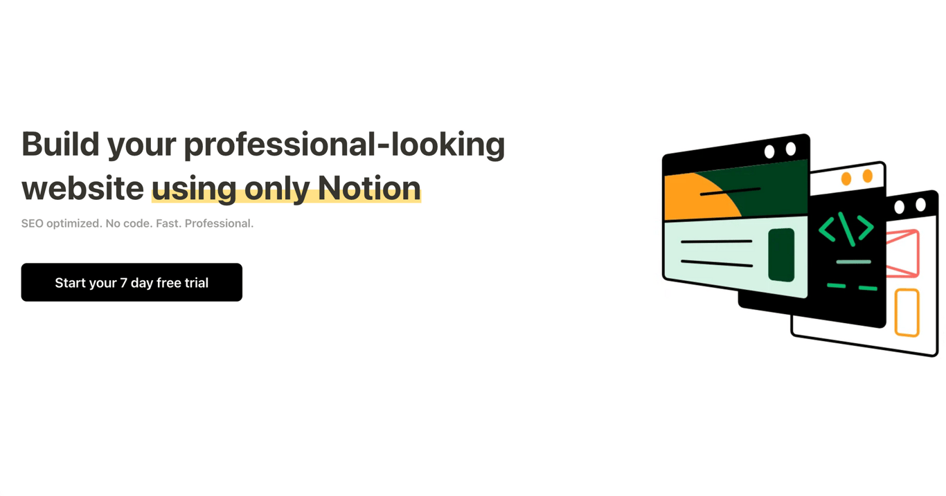 Build professional-looking enterprise grade website right inside Notion | Bullet.so