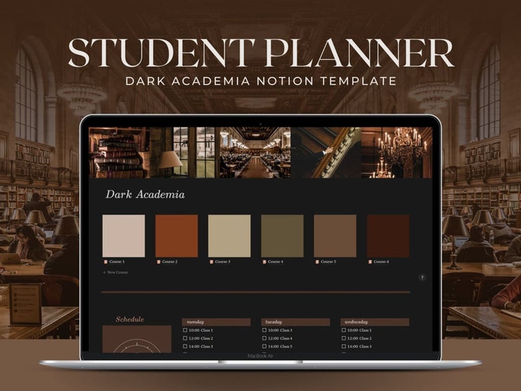 Dark Academia Planner