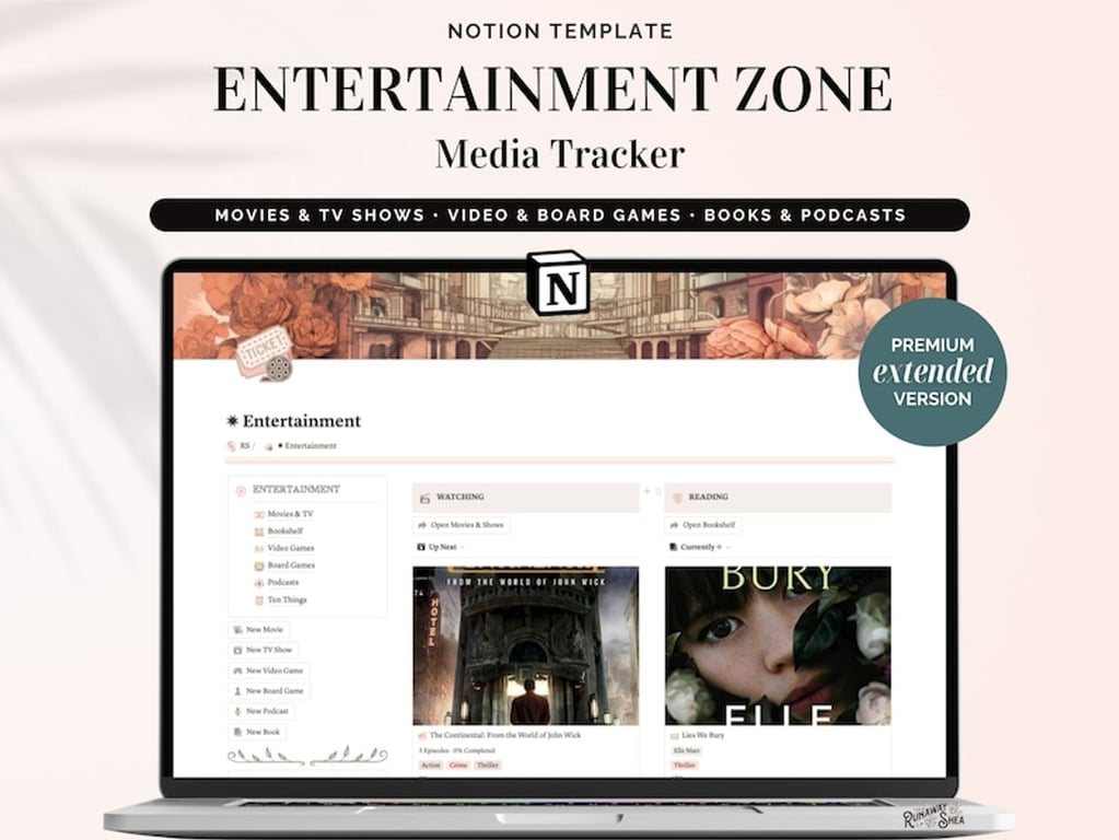 Notion Template Media Tracker