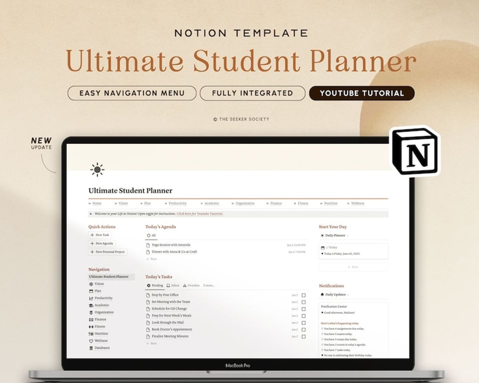 Notion Academic Planner