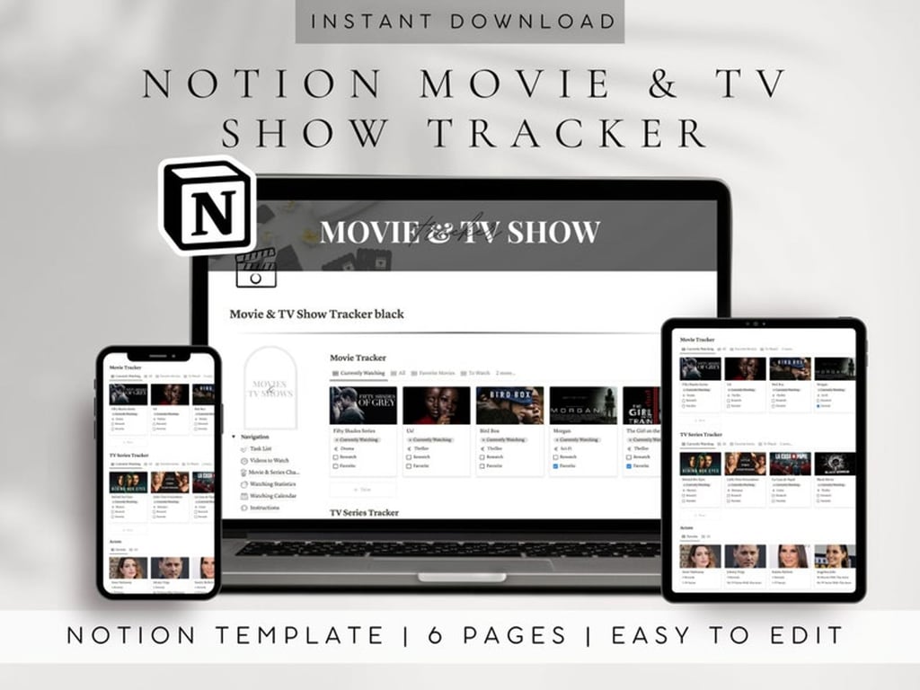 Digital Movies and TV Series Tracker