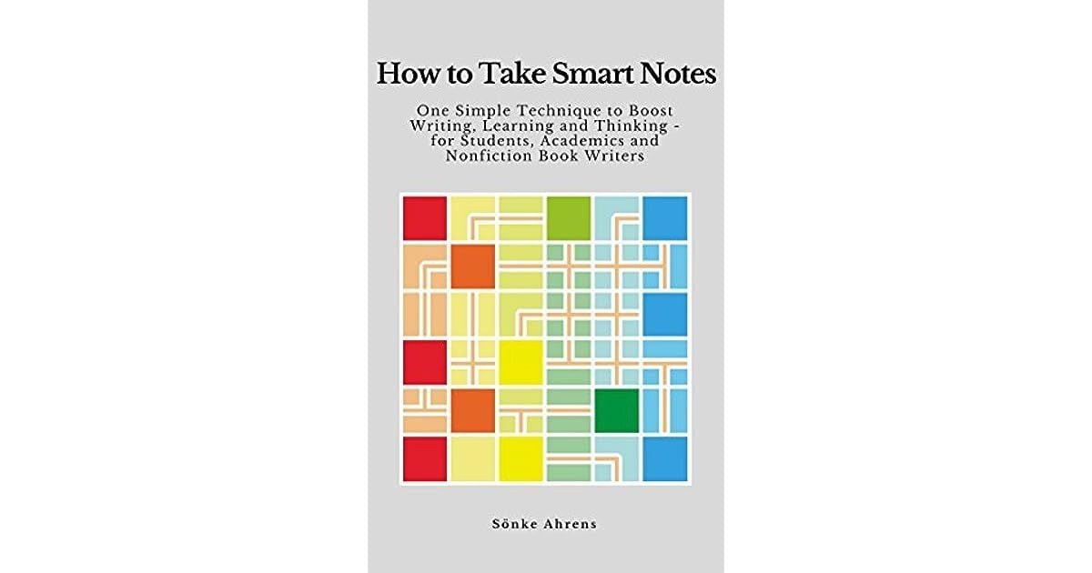 How to Take Smart Notes