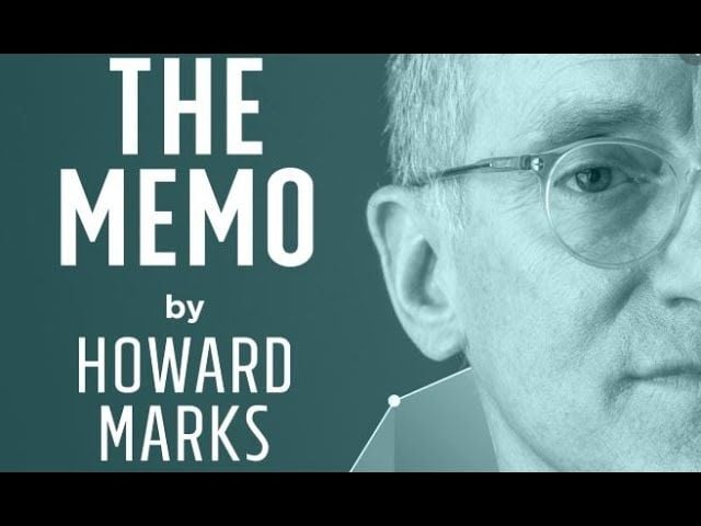 霍華．馬克斯（Howard Marks）最新備忘錄 - 2021/11/23 | FISHERMAN 漁夫投資 - vocus