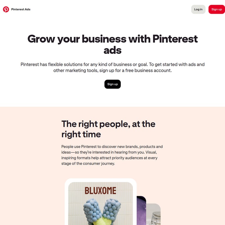 Pinterest Ads Manager screenshot