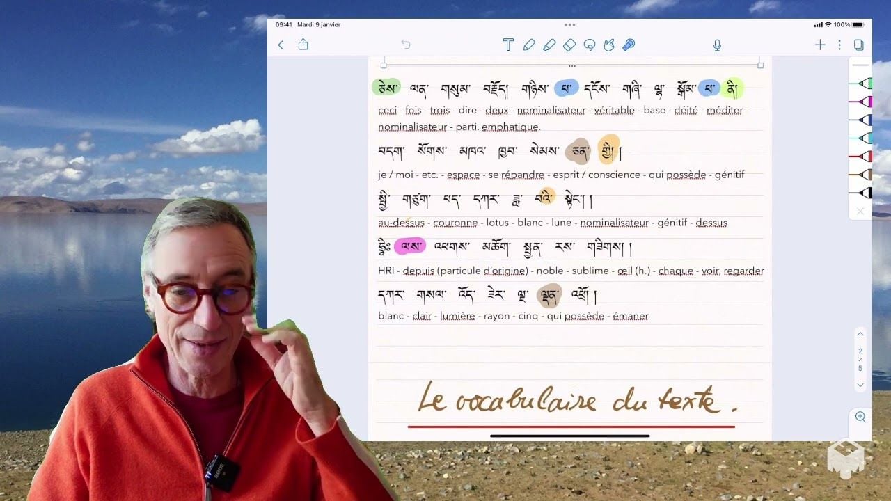 Cours de tibétain   leçon 5