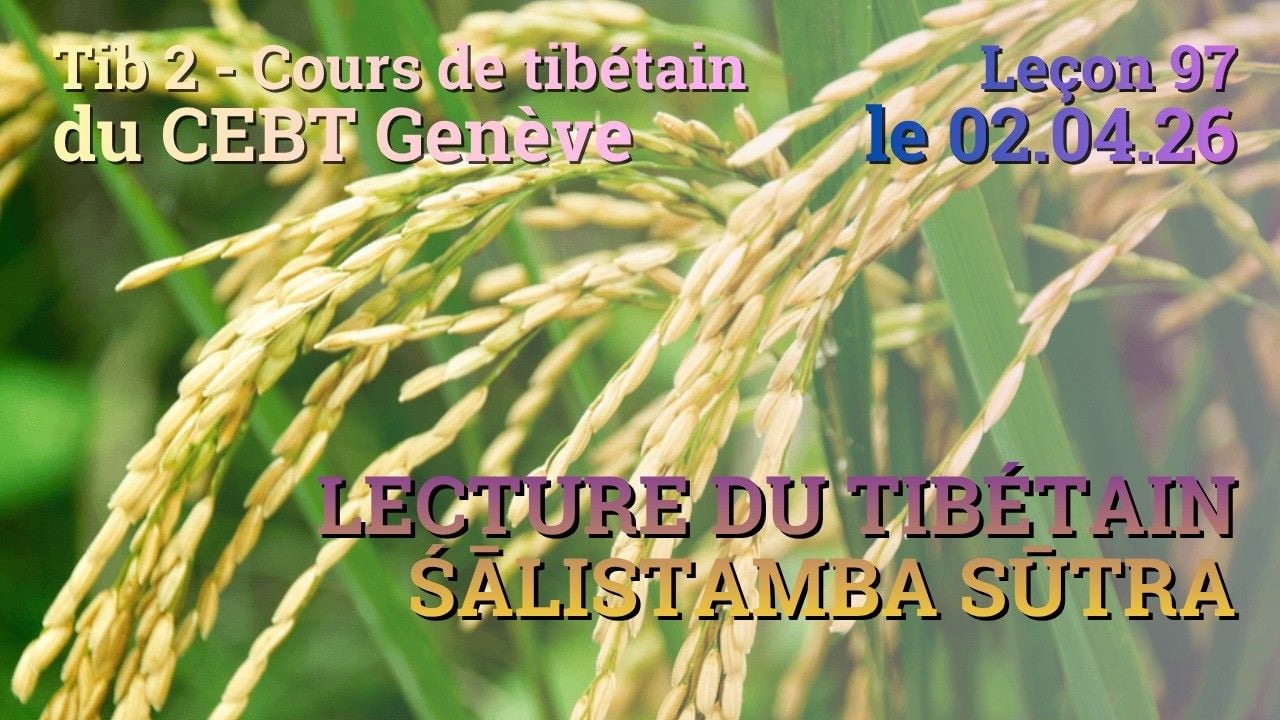Tib 2 - Tibetan course “Rice sprout” - lesson 97, April 2, 2026