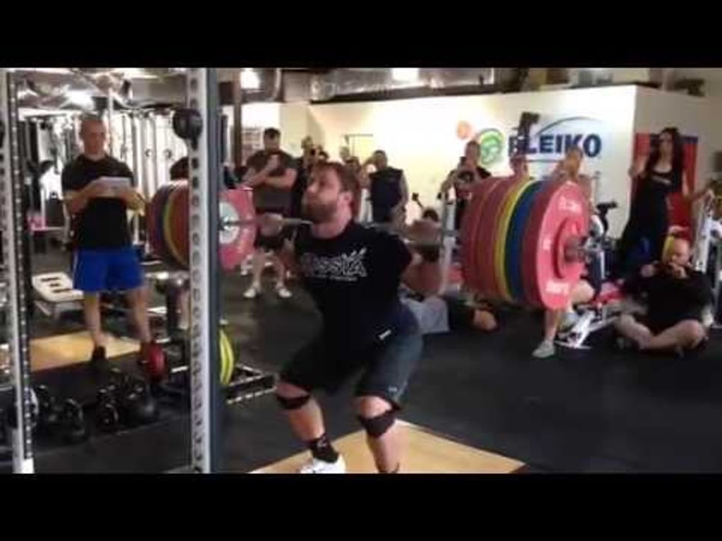Dmitry Klokov - Squat with pause 250 kg at my 100th seminar