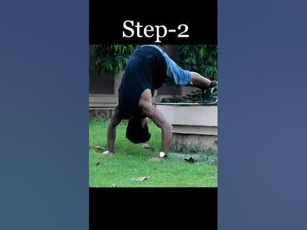 How to do Handstand Push-up 💯 #junedfitness #handstand