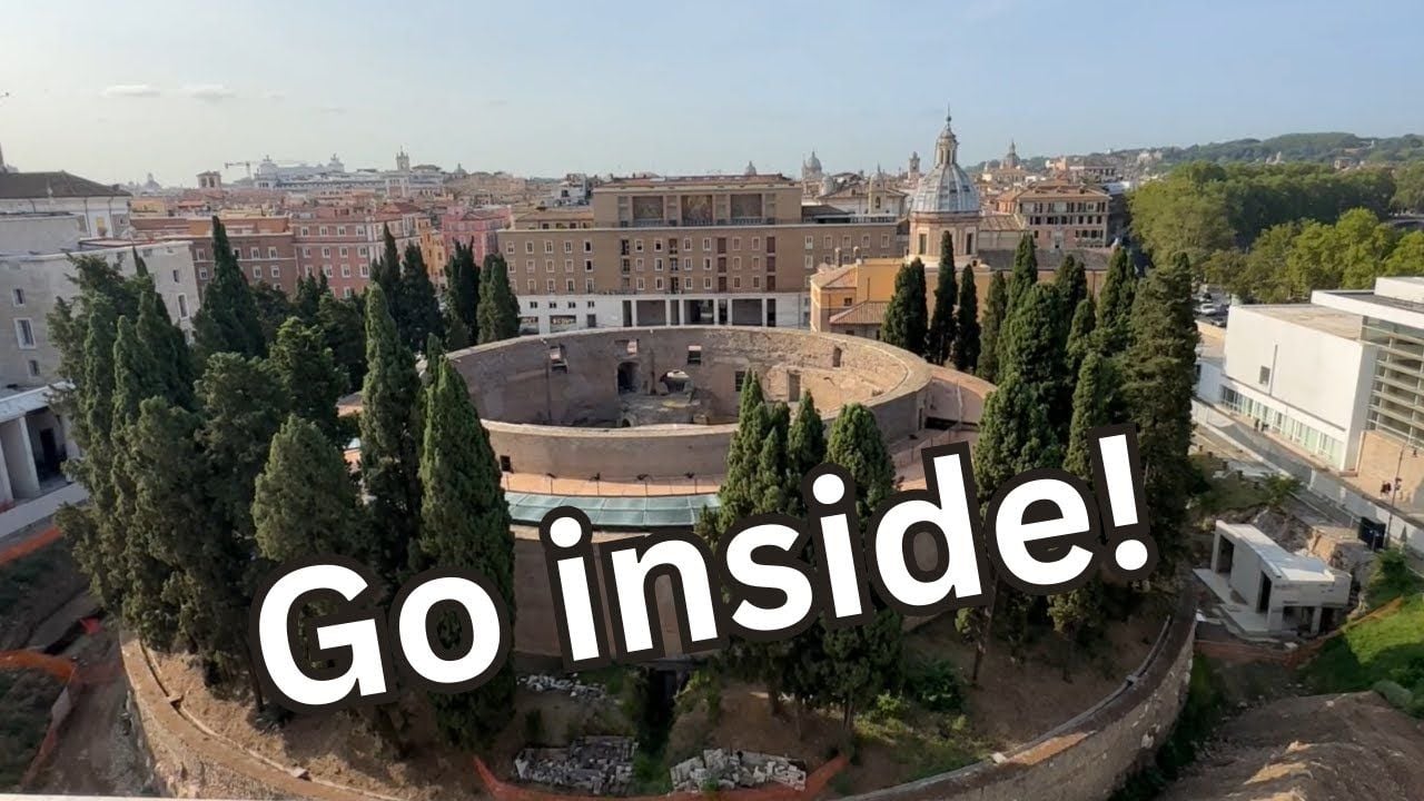 Inside and up the Mausoleum of Augustus