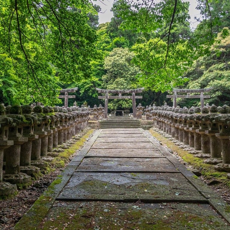 国指定史跡 萩藩主毛利家墓所（大照院墓所） · Japan, 〒758-0061 Yamaguchi, Hagi, Tsubaki, 青海